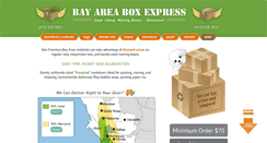 Desktop Screenshot of bayareaboxexpress.com